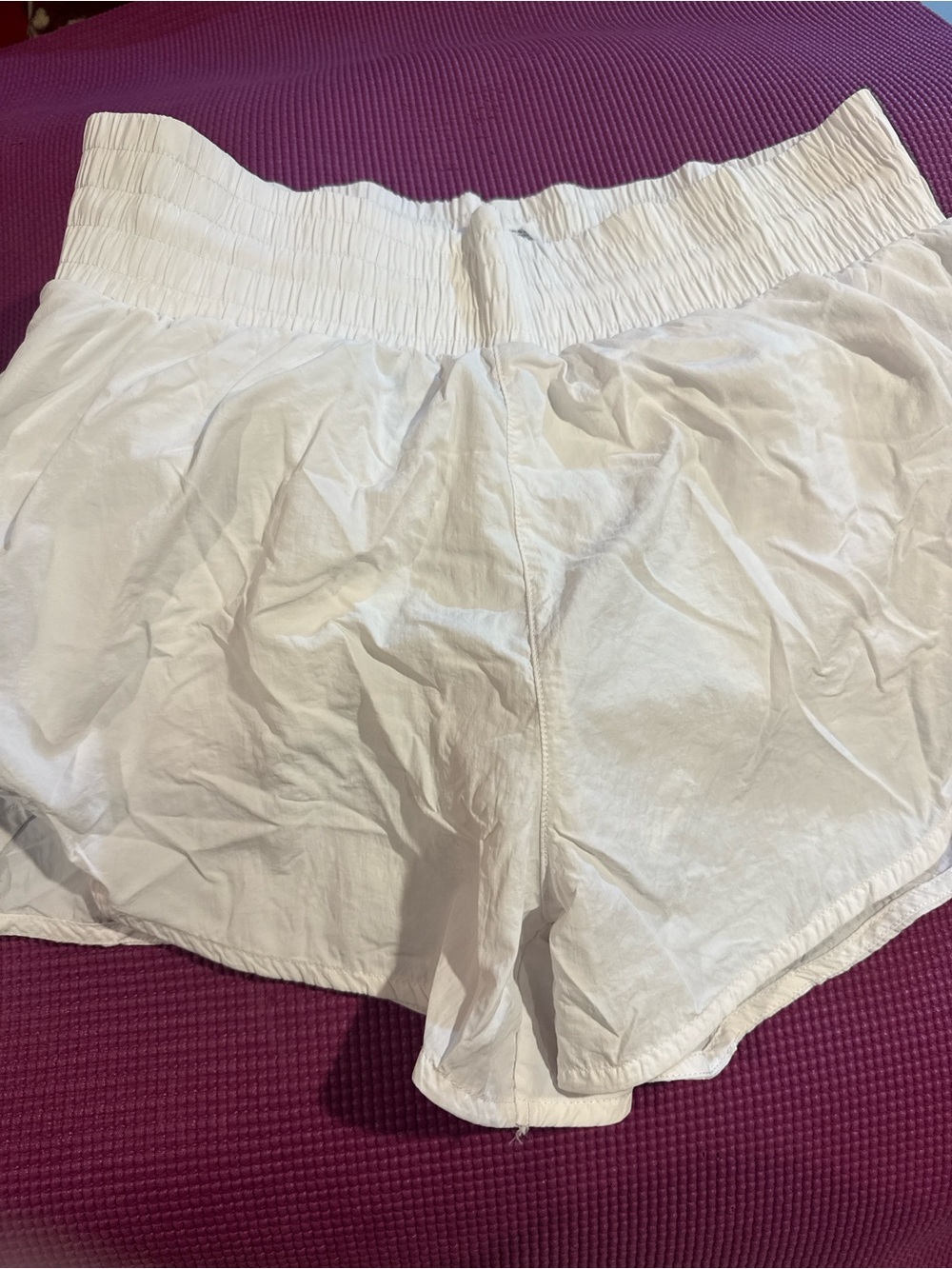 all in motion White Smocked-Waist Athletic Shorts